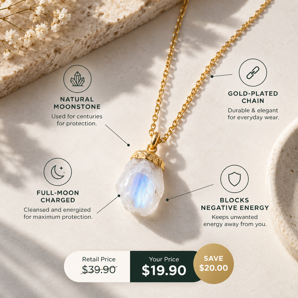 Moonstone Pendant